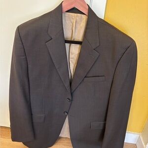 Ralph Lauren Blazer Sport Coat Mens 42R Brown Coat 100% Pure New Wool 2 Button